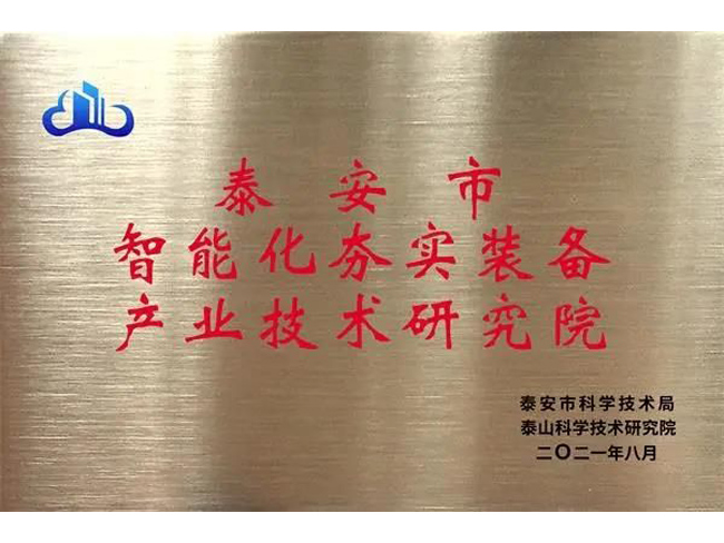 泰安市智能化夯實(shí)裝備產(chǎn)業(yè)技術(shù)研究院